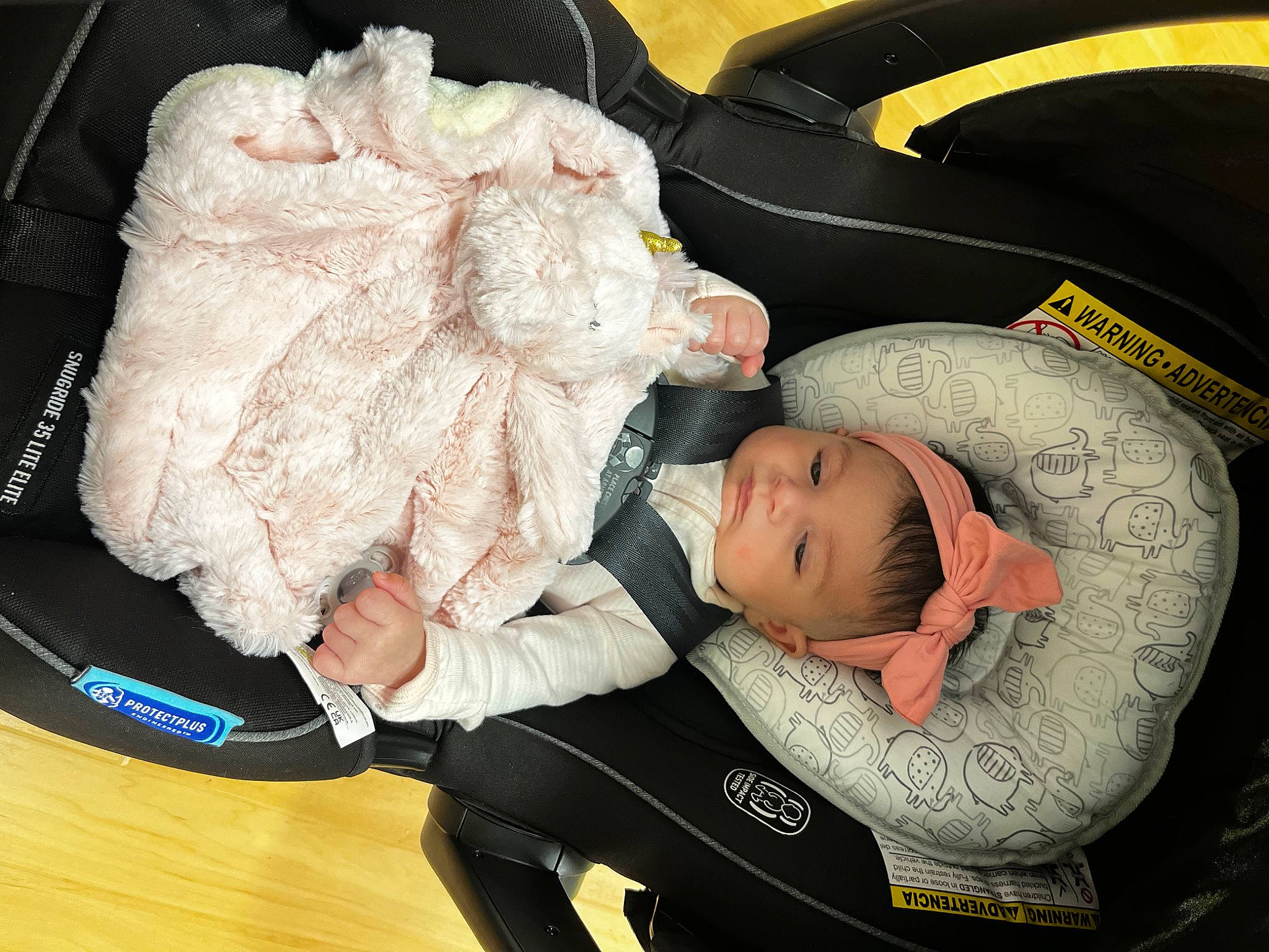 Francesca joined the competition — help win amazing prizes! baby, baby_carriage, baby_in_car_seat, baby_products, baby_safety, baby_sleeping, baby_toddler_clothing, car_seat, child, comfort, comfort_food, fur, infant_bed, lap, person, product, sitting, sleeve, toddler