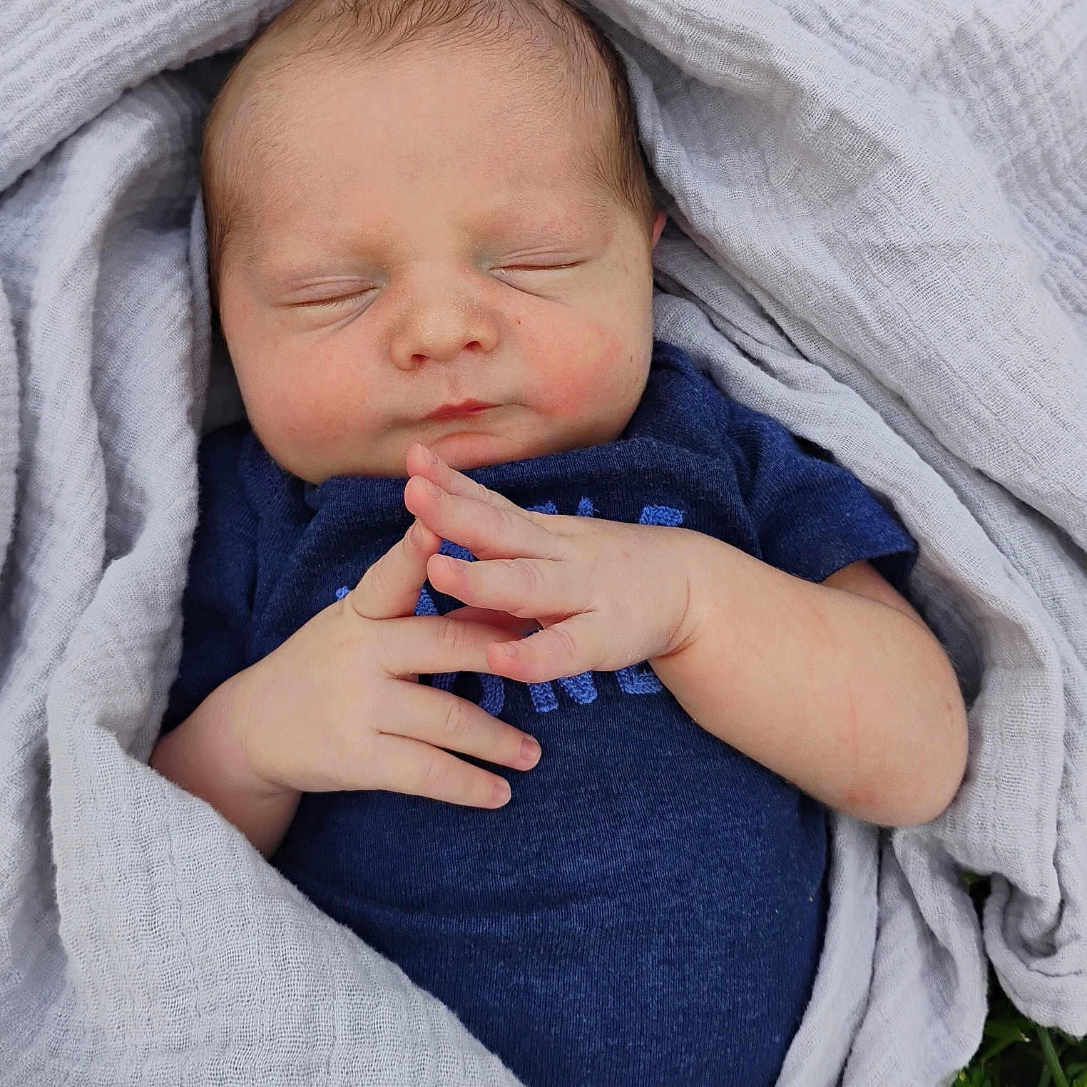 Cam joined the competition — help win amazing prizes! baby, babywear, blanket, closed_eyes, clothing, cute, face, grass, hands, infant, newborn, outdoor, peaceful, portrait, resting, skin, sleeping, soft, toddler, wrapped
