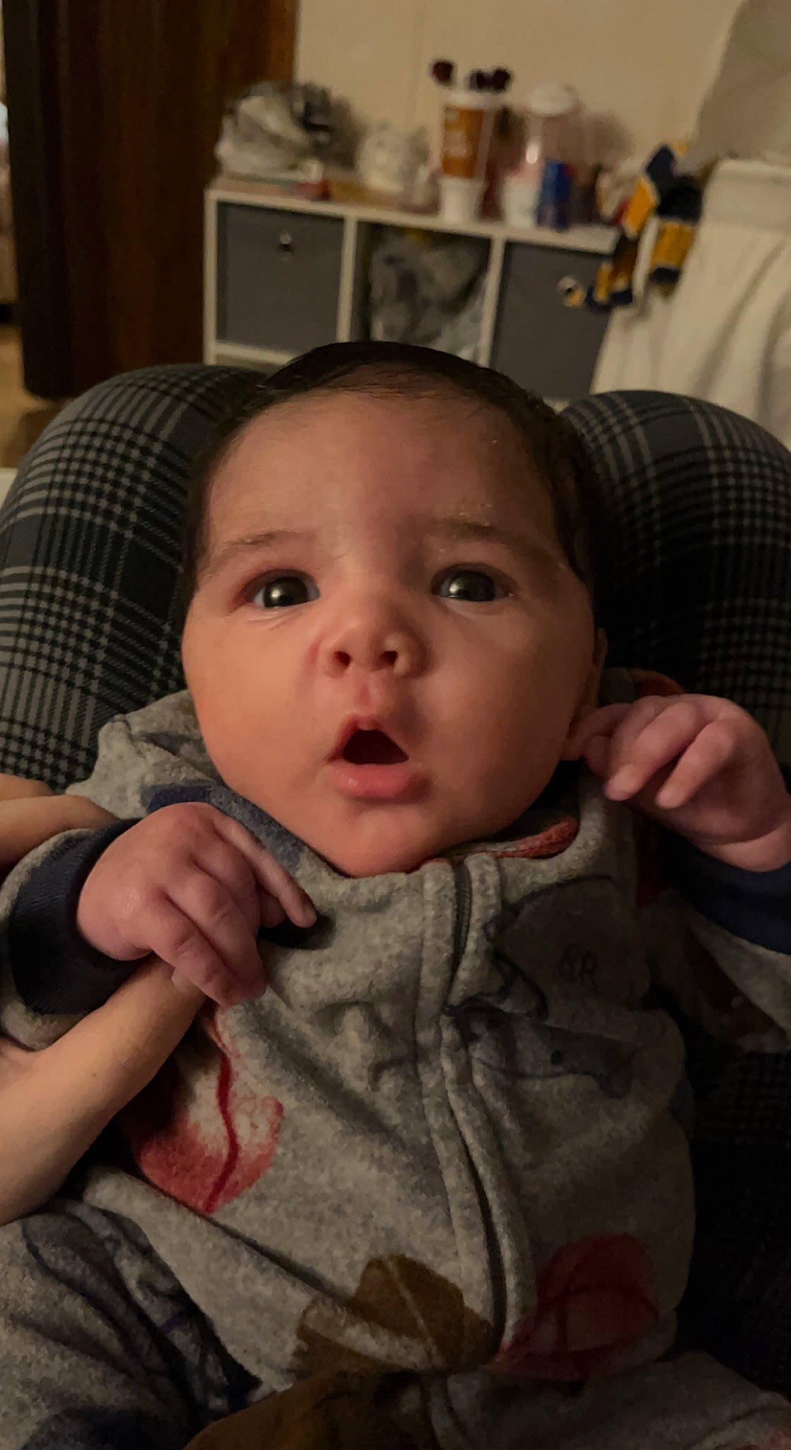Xavier joined the competition — help win amazing prizes! baby, chair, cheek, comfort, cool, ear, eye, eyebrow, eyelash, finger, forehead, gesture, iris, jaw, mouth, nose, person, skin, sleeve, thumb