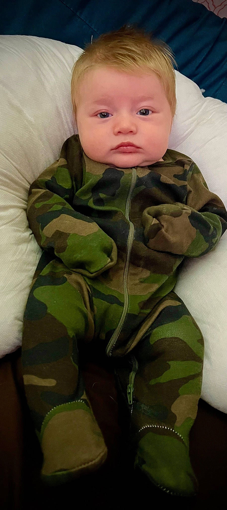 Creed joined the competition — help win amazing prizes! baby, baby_toddler_clothing, camouflage, cargo_pants, cheek, collar, comfort, face, gesture, head, military_camouflage, military_person, military_uniform, outerwear, pattern, person, personal_protective_equipment, sleeve, soldier, thumb