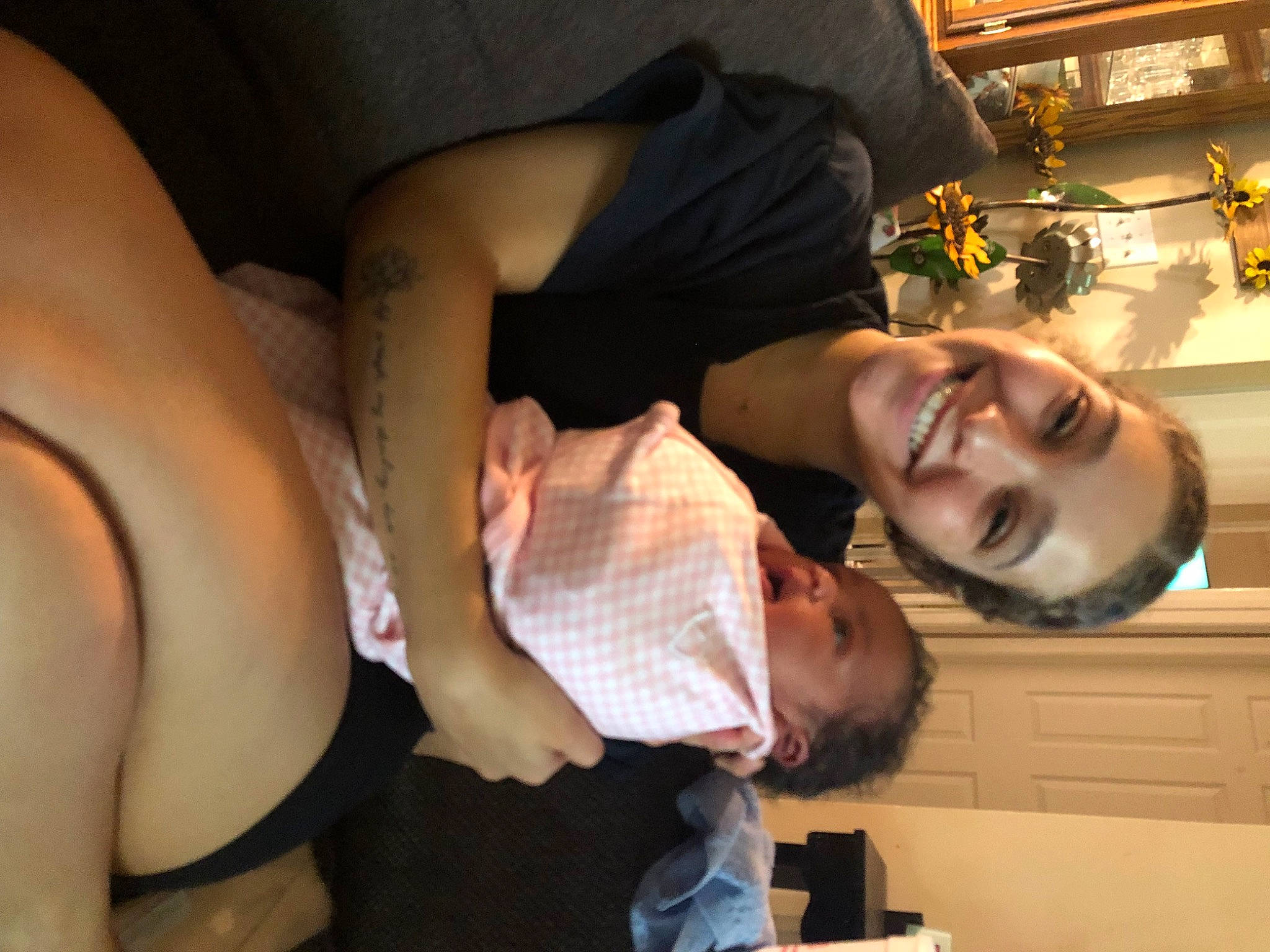 Trinity joined the competition — help win amazing prizes! abdomen, black_hair, chest, child, comfort, elbow, event, eye, fun, gesture, happy, human_leg, jewellery, joy, knee, mouth, person, room, sitting, smile