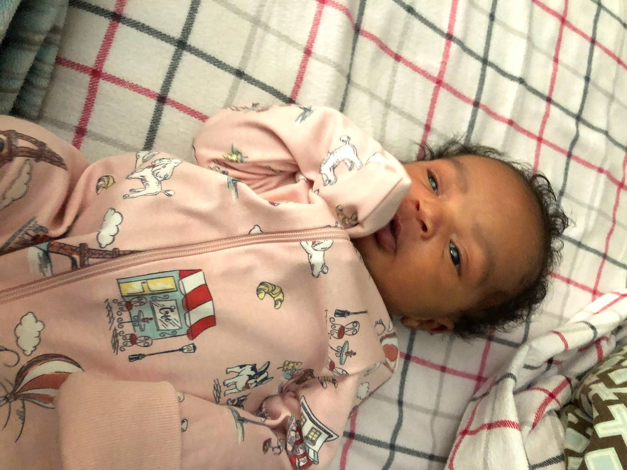 Trinity joined the competition — help win amazing prizes! baby, baby_products, baby_safety, baby_toddler_clothing, beauty, child, fashion_accessory, flesh, head, linens, mammal, pattern, person, product, room, skin, sleeve, smile, toddler, vertebrate