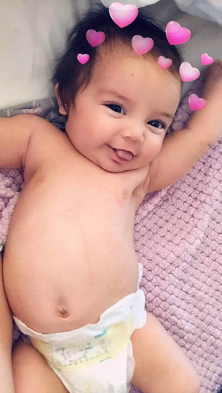 Evyana Vasquez joined the competition — help win amazing prizes! abdomen, baby, beauty, cheek, chest, child, eye, person, pink, skin, smile, stomach, toddler, trunk