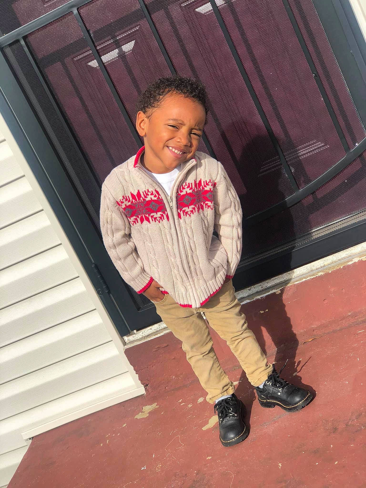 Terry is registered to the contest to win money with this photo: child, cool, joy, person, standing