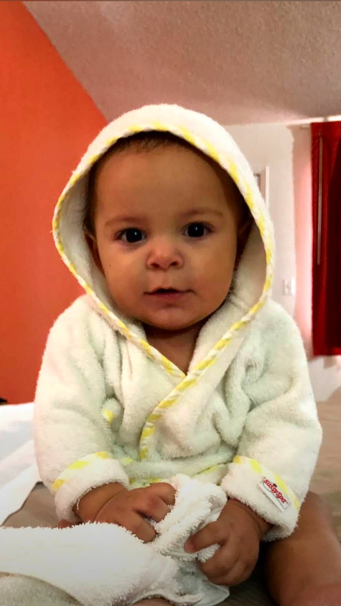 Greyson joined the competition — help win amazing prizes! baby, child, headgear, outerwear, person, skin, smile, toddler