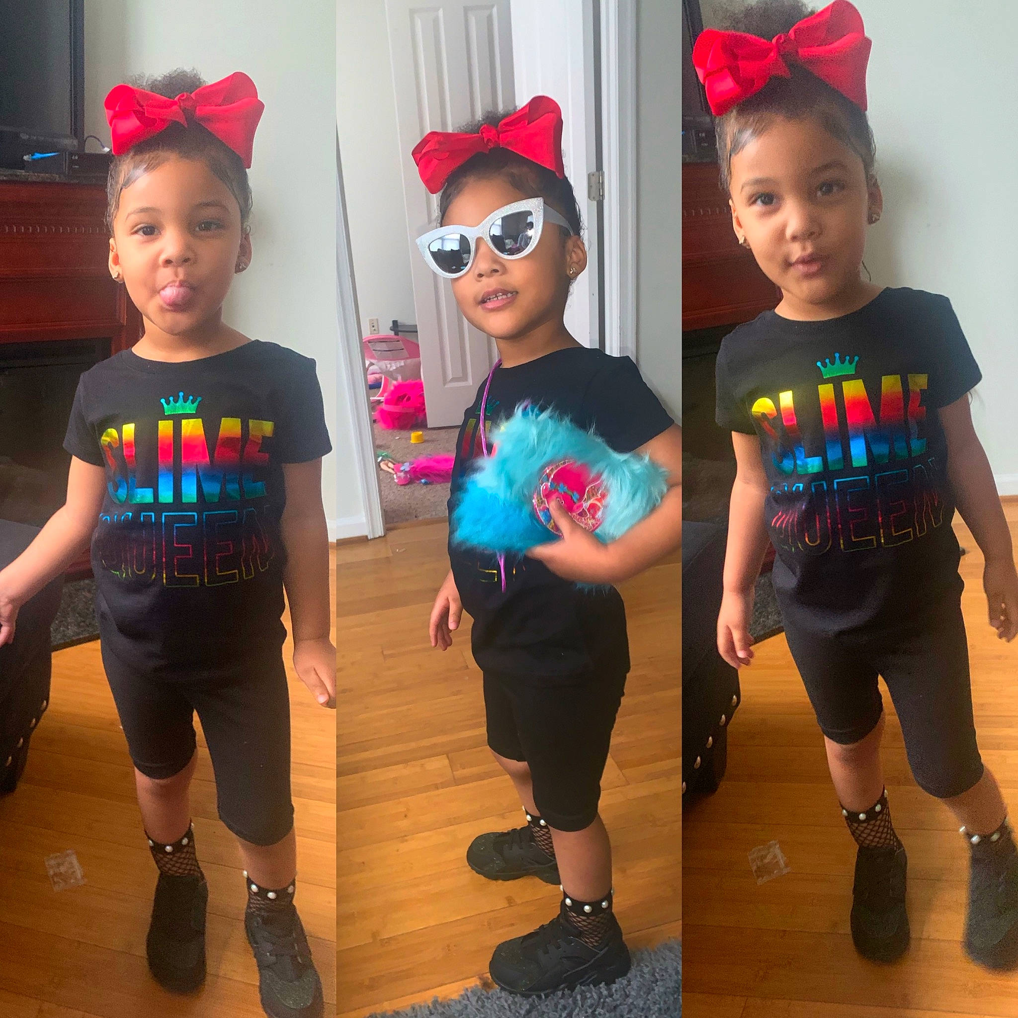Layloni is registered to the contest to win money with this photo: child, costume, ear, eyewear, footwear, glasses, headgear, party, person, style, t_shirt, toddler