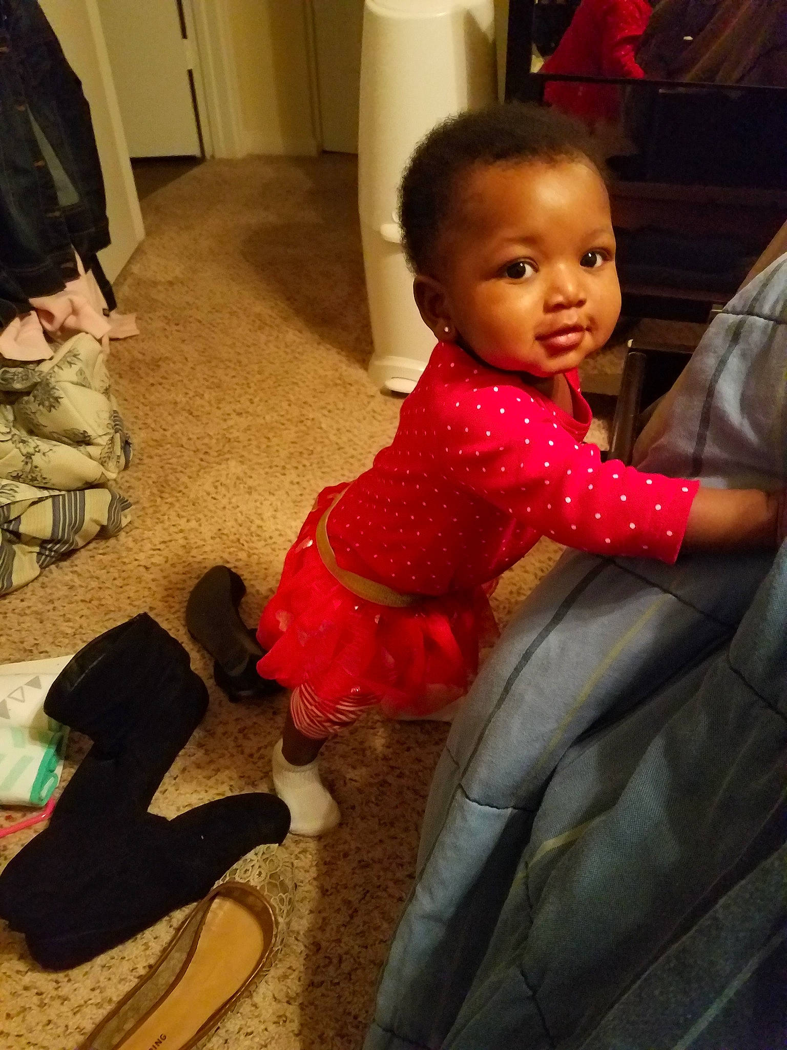 Kelsie is registered to the contest to win money with this photo: baby, cheek, child, fun, head, person, pink, skin, smile, toddler