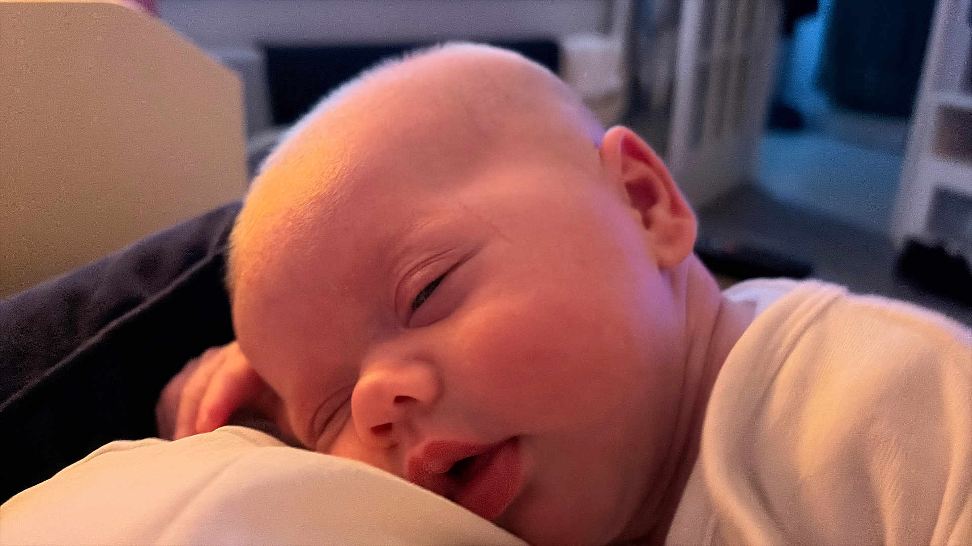 Luca joined the competition — help win amazing prizes! baby, sleeping, closeup, face, infant, peaceful, resting, soft_light, indoors, newborn, skin, portrait, cozy, young_child, head, mouth, ear, clothing, blanket, comfort