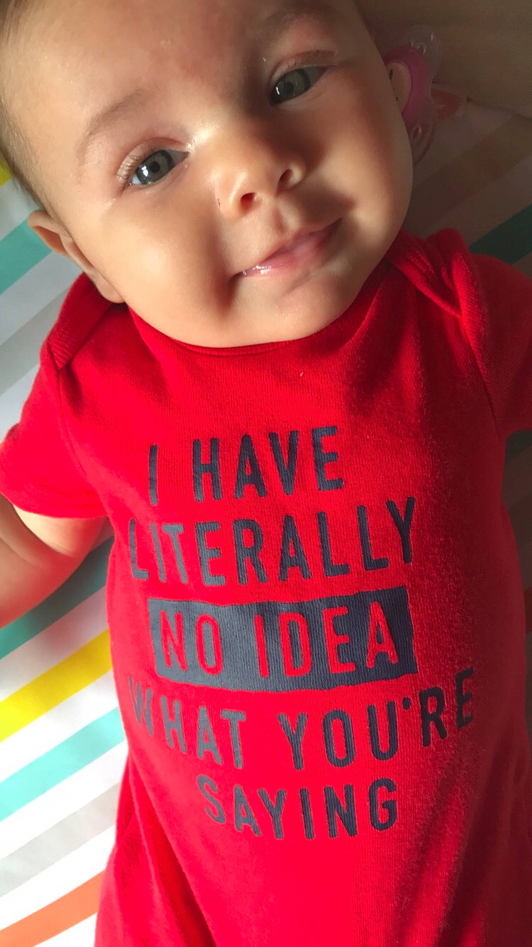 Aylen joined the competition — help win amazing prizes! cheek, child, cool, eye, girl, happiness, infant, joy, lip, mouth, nose, organ, person, photo_caption, pink, product, red, skin, sleeve, smile