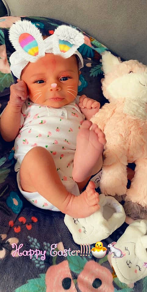 Salem joined the competition — help win amazing prizes! baby, baby_products, child, doll, headwear, pattern, person, play, skin, stuffed_toy, teddy_bear, toddler, toy