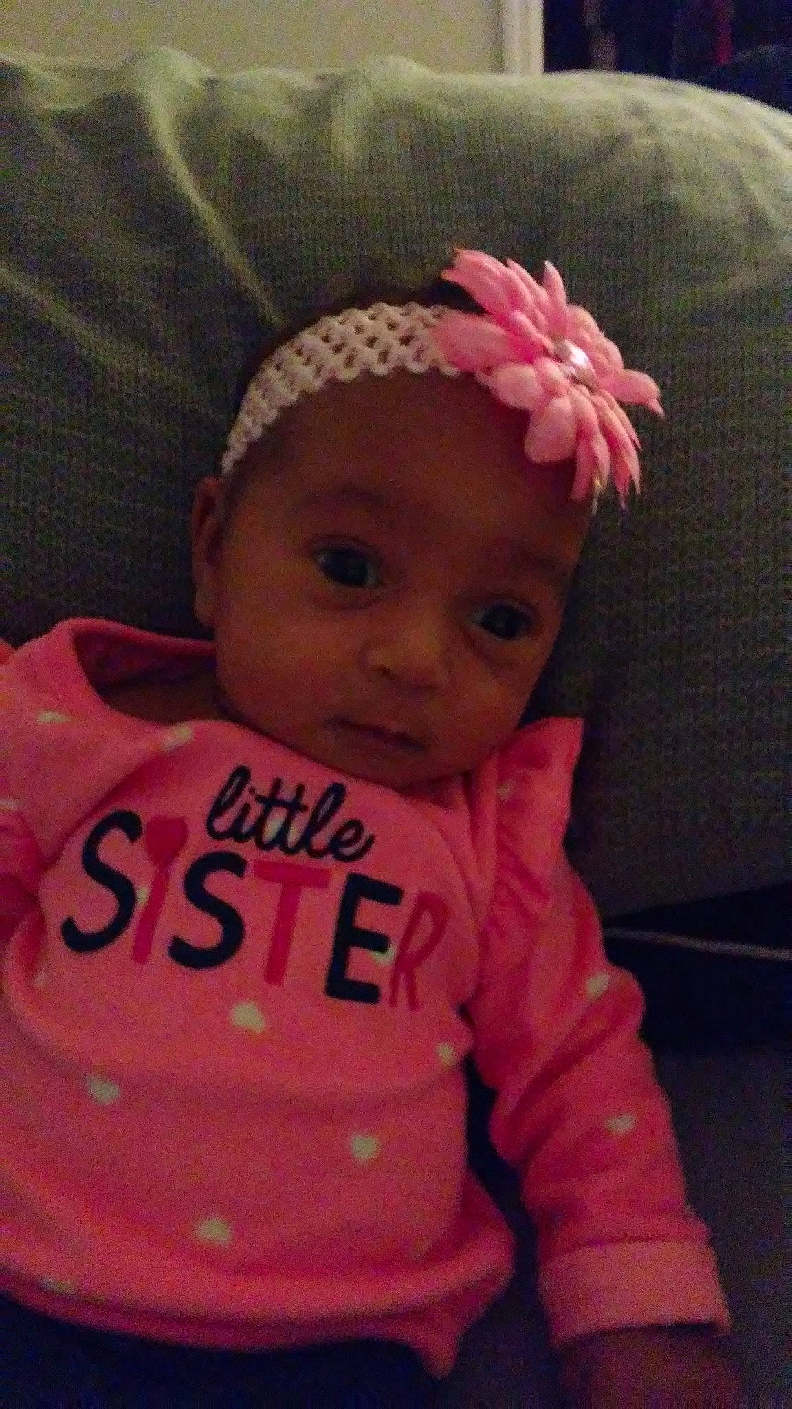 Jamila is registered to the contest to win money with this photo: cheek, child, cool, day, eye, forehead, fun, girl, hair_accessory, head, headband, headgear, infant, person, pink, product, skin, smile, toddler