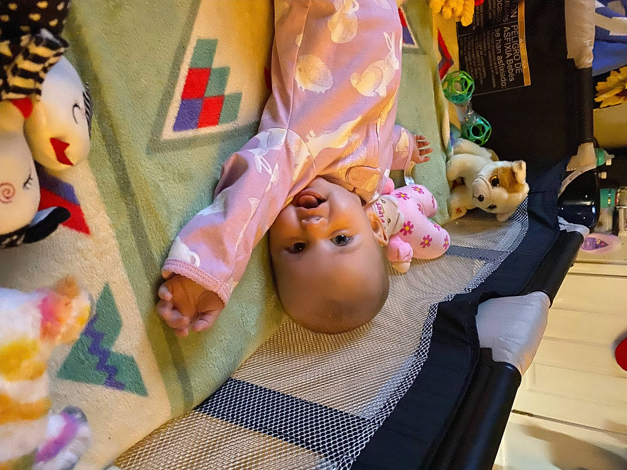 Willow is registered to the contest to win money with this photo: baby_toys, child, doll, event, fawn, flooring, fun, leisure, linens, nail, pattern, person, play, plush, room, sandal, stuffed_toy, sweetness, table, teddy_bear