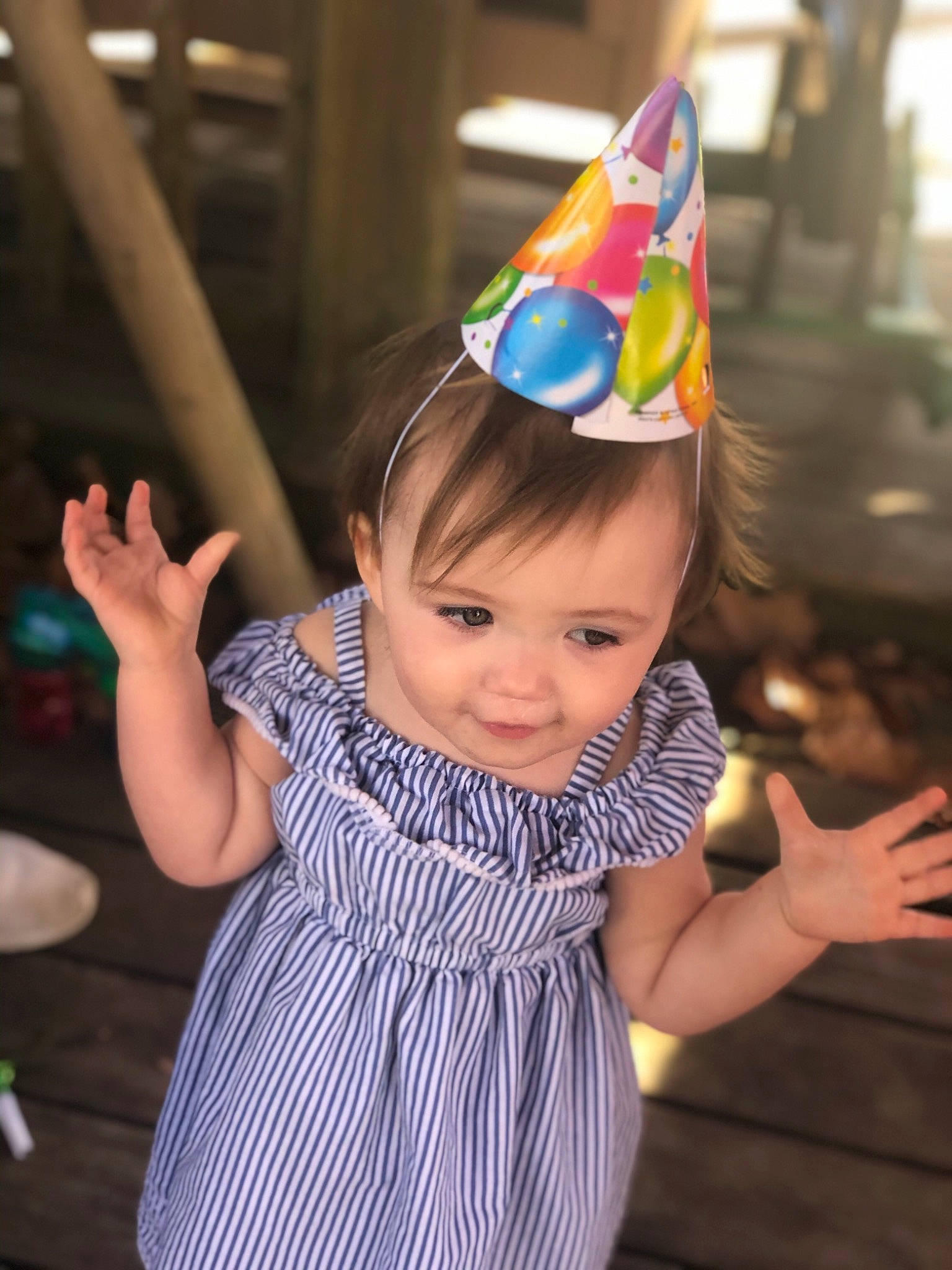 Leslie is registered to the contest to win money with this photo: birthday, child, headgear, joy, party, party_hat, party_supply, person, play, toddler