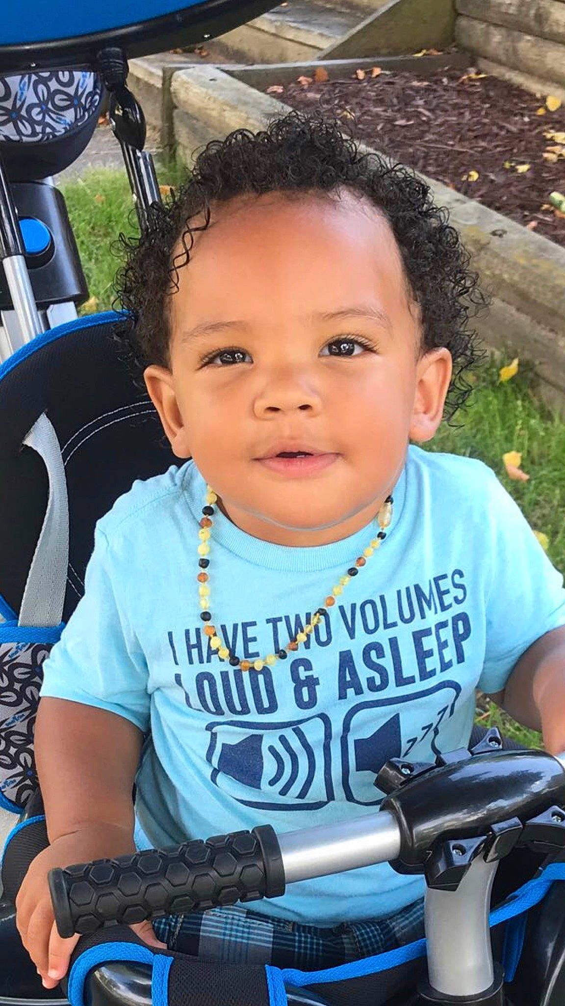 Justus joined the competition — help win amazing prizes! bicycle, child, mountain_bike, person, recreation, smile, t_shirt, toddler, vehicle