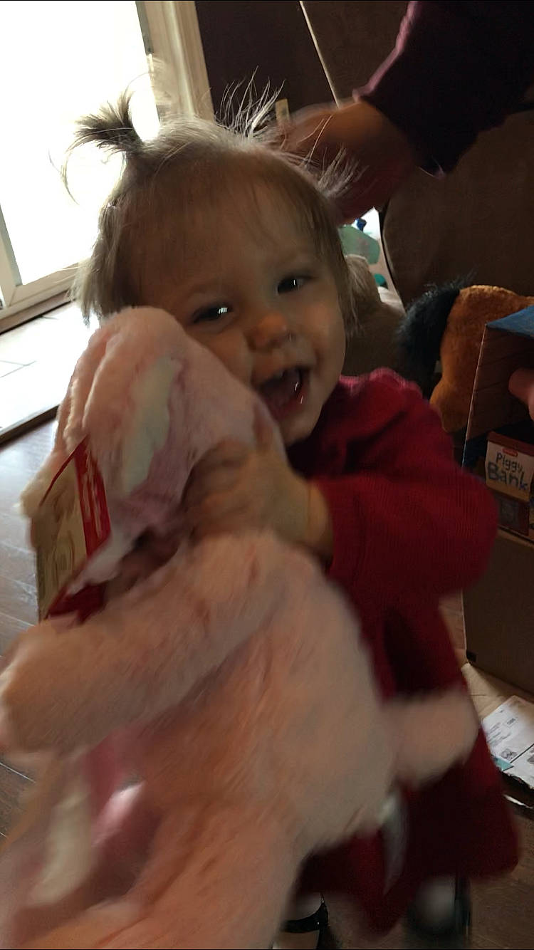 Sarena is registered to the contest to win money with this photo: baby, cheek, child, ear, eye, face, facial_expression, fun, happy, head, iris, laugh, mouth, nose, person, skin, smile, toddler