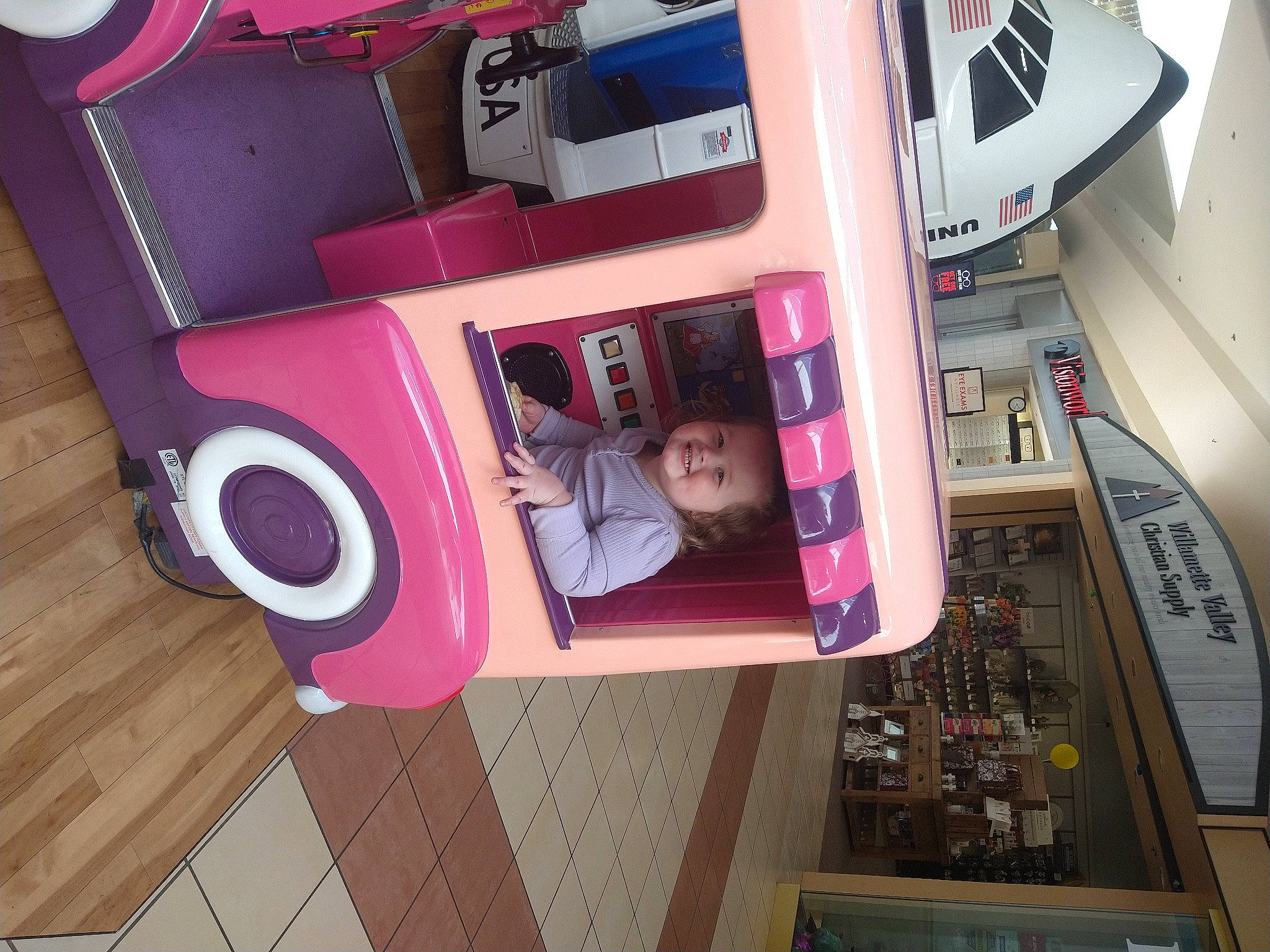 Aleigha joined the competition — help win amazing prizes! art, audio_equipment, camera, cameras_optics, circle, digital_camera, electronic_device, film_camera, flooring, font, hardwood, joy, machine, magenta, person, pink, purple, rectangle, room, suit