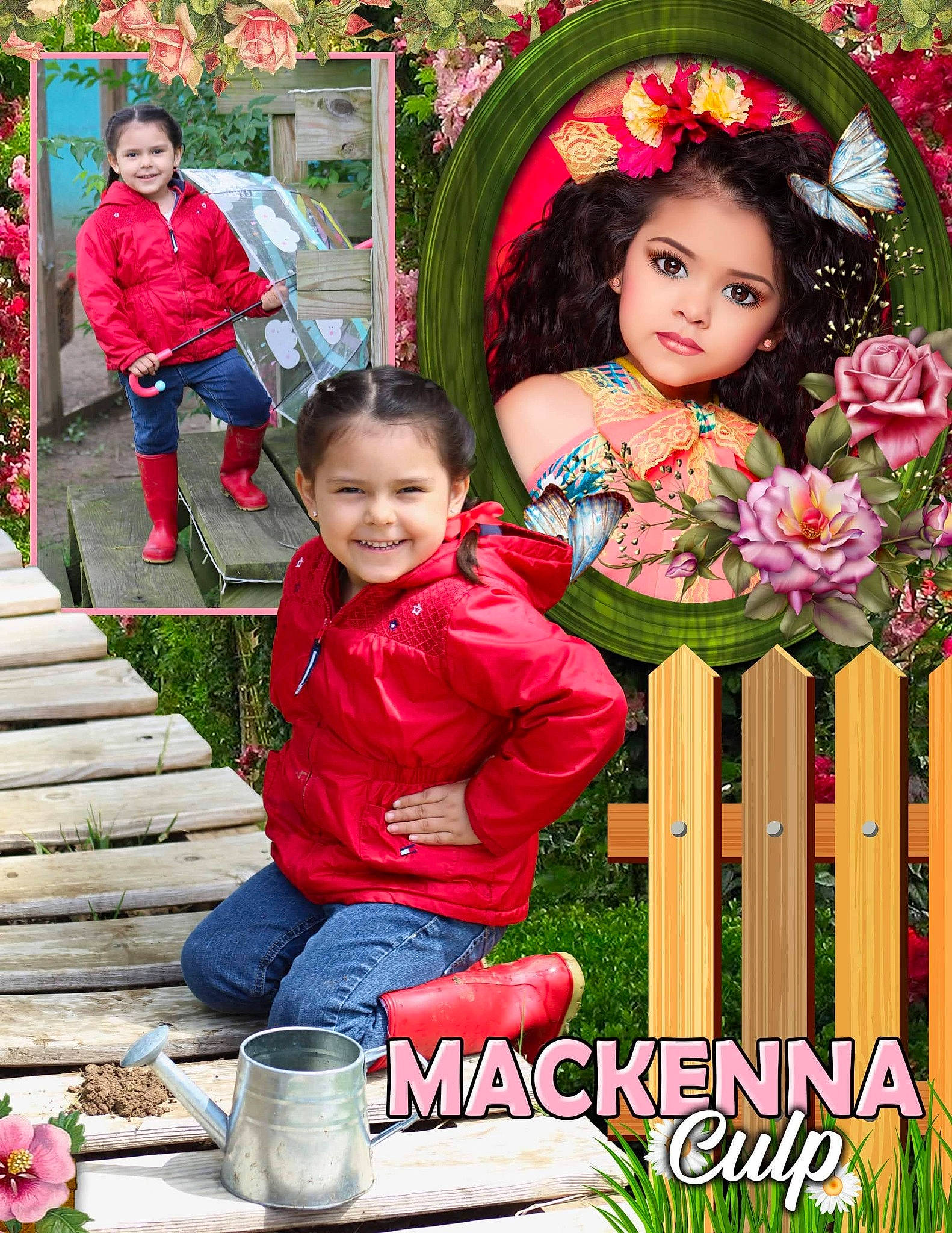 Mackenna joined the competition — help win amazing prizes! bouquet, child, event, eye, flower, flower_arranging, formal_wear, fun, garden, grass, green, happy, jeans, joy, leisure, nature, people_in_nature, person, petal, plant