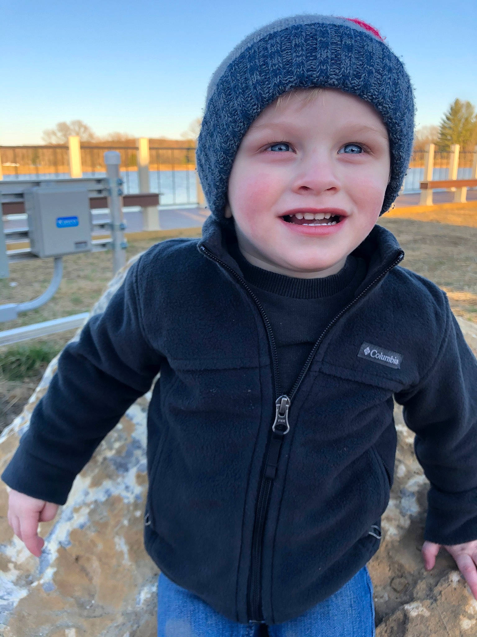 Camden joined the competition — help win amazing prizes! beanie, cap, cheek, child, cool, eye, face, facial_expression, head, headgear, headwear, hoodie, jacket, joy, knit_cap, outerwear, people, person, photography, skin