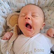 Taho a rejoint le concours — aidez-le/la à gagner de superbes lots ! animal_print, baby, blanket, child, cozy, cushion, cute, face, hand, indoors, infant, newborn, onesie, patterned, resting, sleepy, soft_fabric, soft_toy, wrapped, yawning