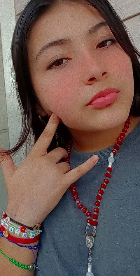 Lorena Varelas joined the competition — help win amazing prizes! black_hair, body_jewelry, cheek, chin, cool, ear, eyebrow, eyelash, finger, gesture, happy, jaw, lip, lipstick, nail, neck, nose, organ, person, red