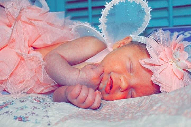 Karleigh is registered to the contest to win money with this photo: baby, baby_sleeping, bedtime, birth, child, fashion_accessory, hair_accessory, hand, headband, headgear, headpiece, headwear, nap, person, photograph, photography, pink, sleep, toddler