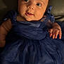 Kailaia joined the competition — help win amazing prizes! baby, child, blue_dress, curious, face, eyes, indoor, leather, portrait, cute, infant, person, sitting, smile, toddler, young, clothing, furniture, skin, head
