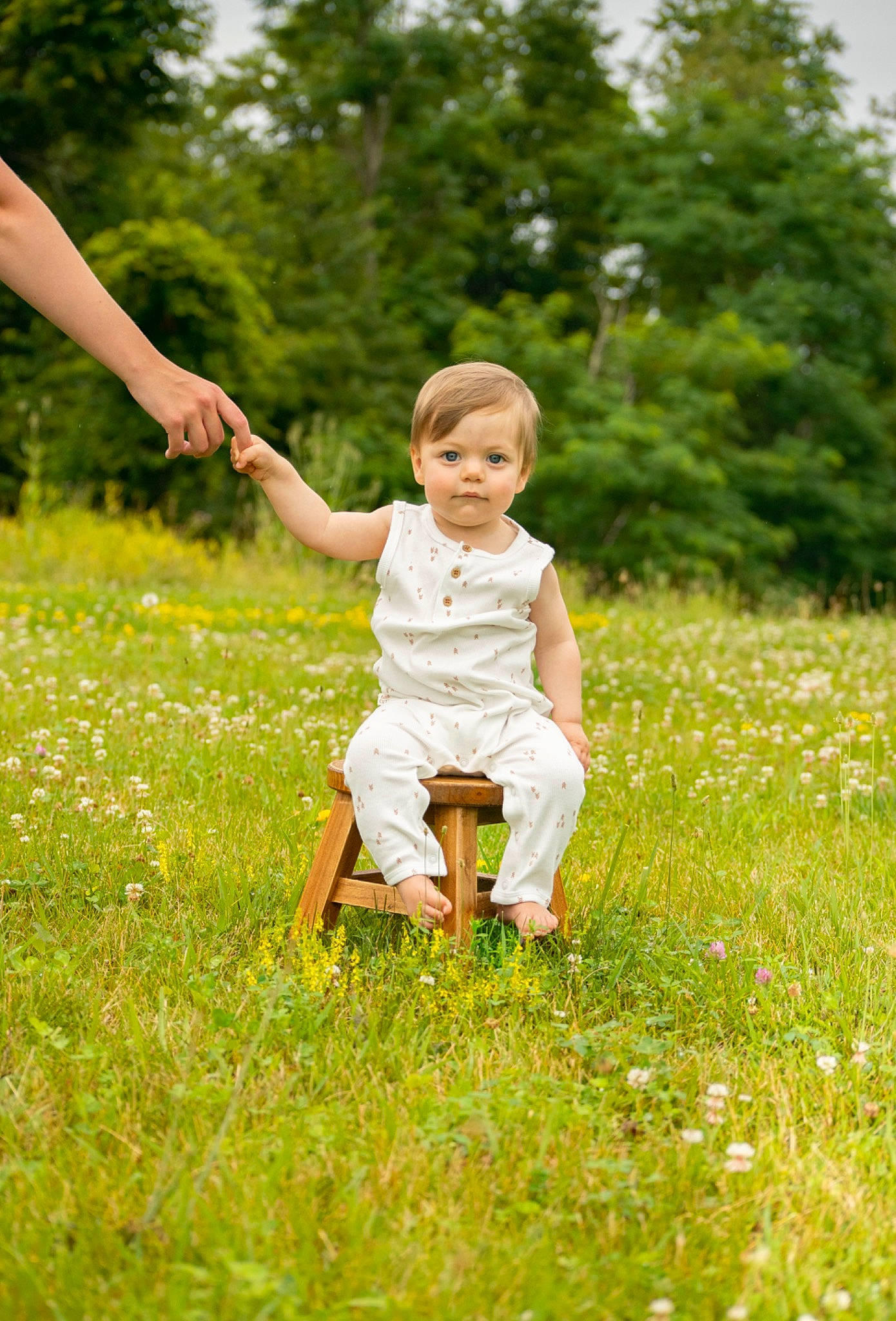 Cash joined the competition — help win amazing prizes! baby, dress, facial_expression, flower, fun, gesture, grass, grass_family, grassland, hand, happy, leisure, meadow, people_in_nature, person, plant, playing_with_kids, recreation, sunlight, toddler