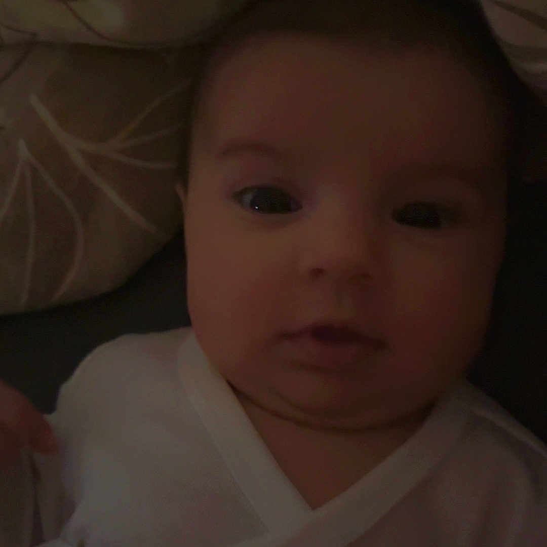 Nelya participe au concours pour gagner de l'argent avec cette photo : baby, bed, blanket, bodypart, bonnet, clothing, cradle, crib, cushion, dress, face, furniture, hat, head, homedecor, infantbed, newborn, person, photography, portrait