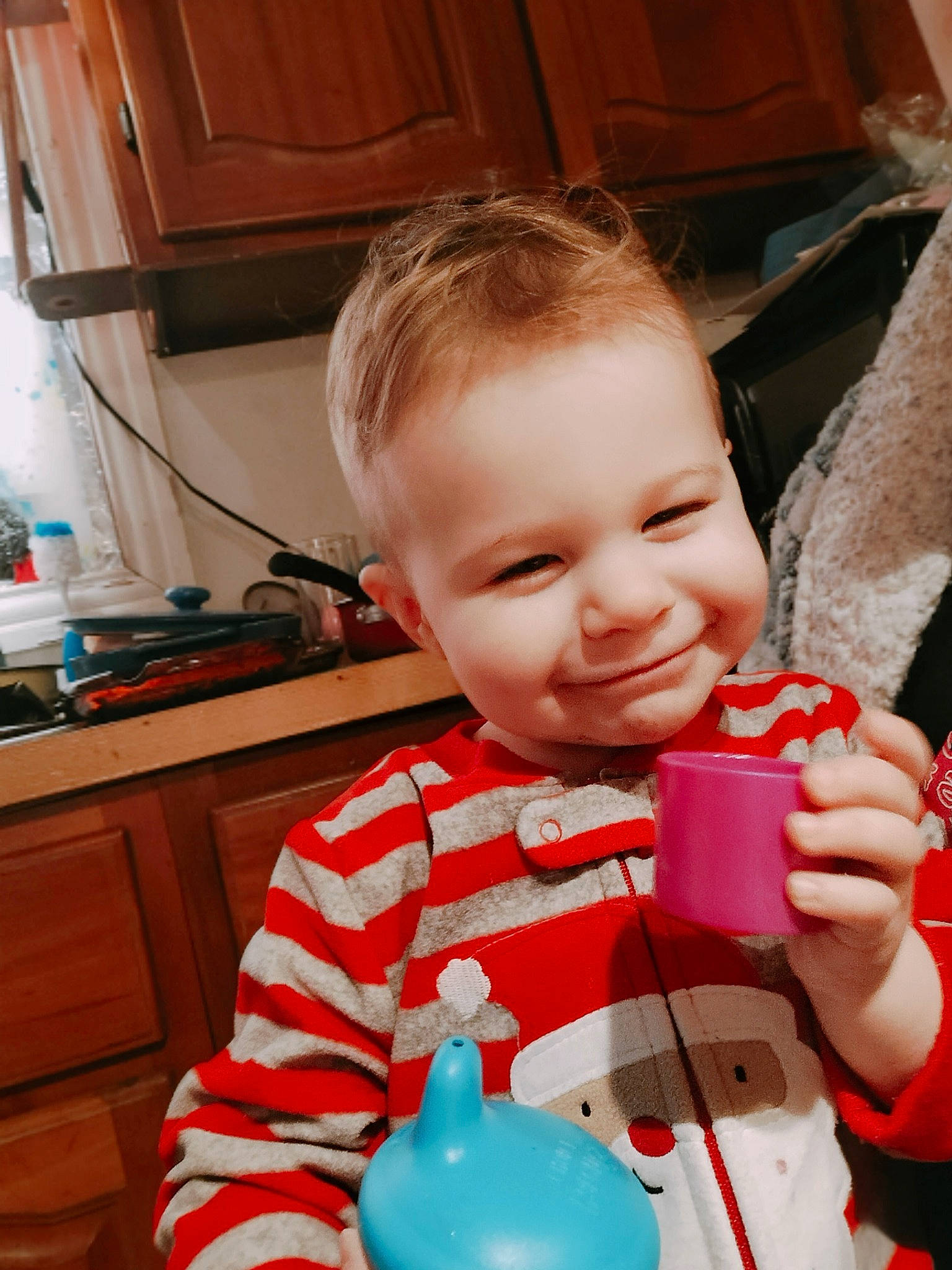 Daenerys joined the competition — help win amazing prizes! baby, baby_products, baby_toddler_clothing, baby_toys, cheek, child, electric_blue, fun, happy, head, joy, nose, party_supply, person, plastic, sitting, skin, smile, t_shirt, toddler