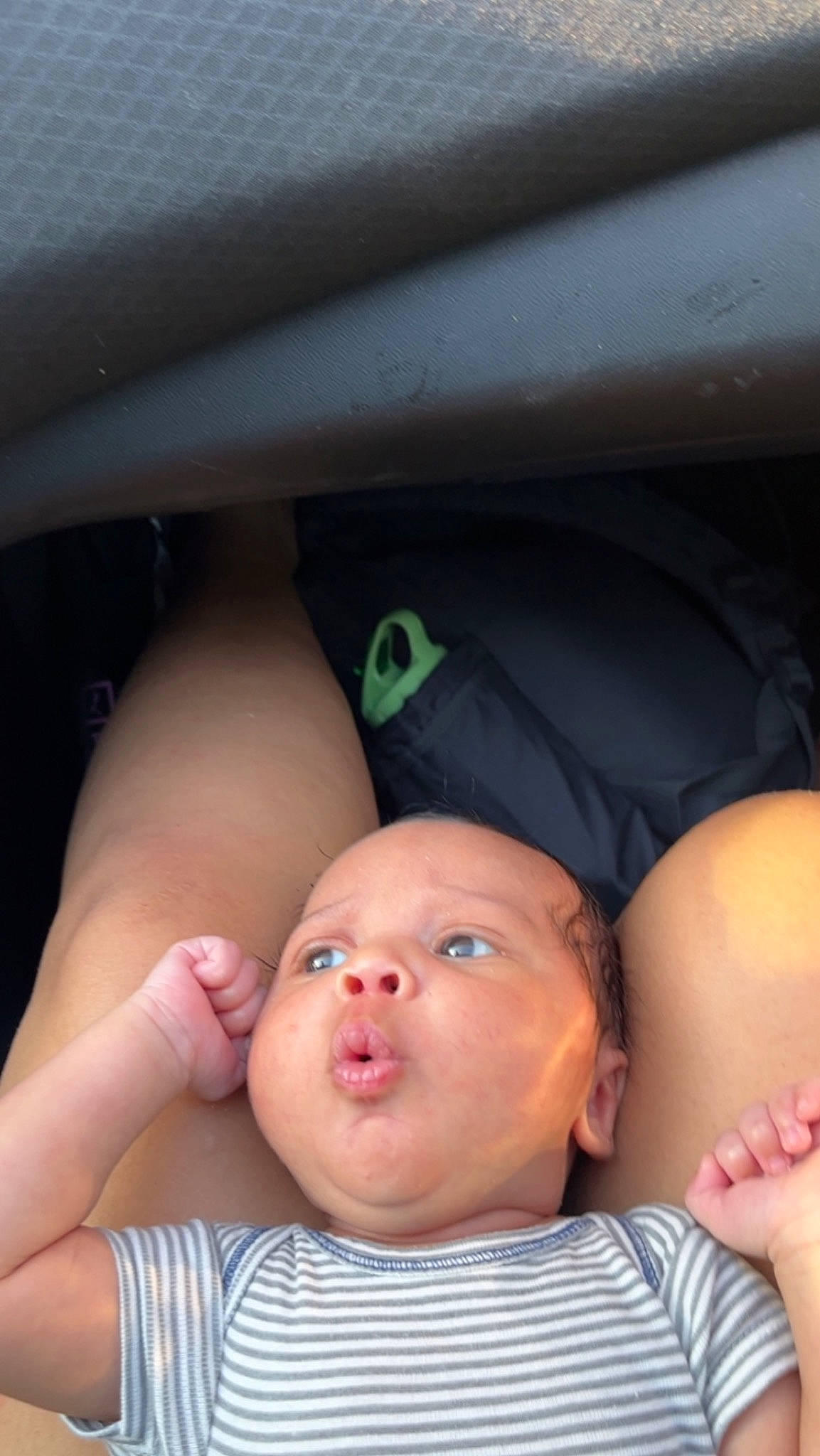 Aziah joined the competition — help win amazing prizes! baby, black_hair, cheek, chest, comfort, eye, eyelash, finger, flash_photography, fun, gesture, hand, joint, lip, mouth, nose, person, skin, thumb, toddler