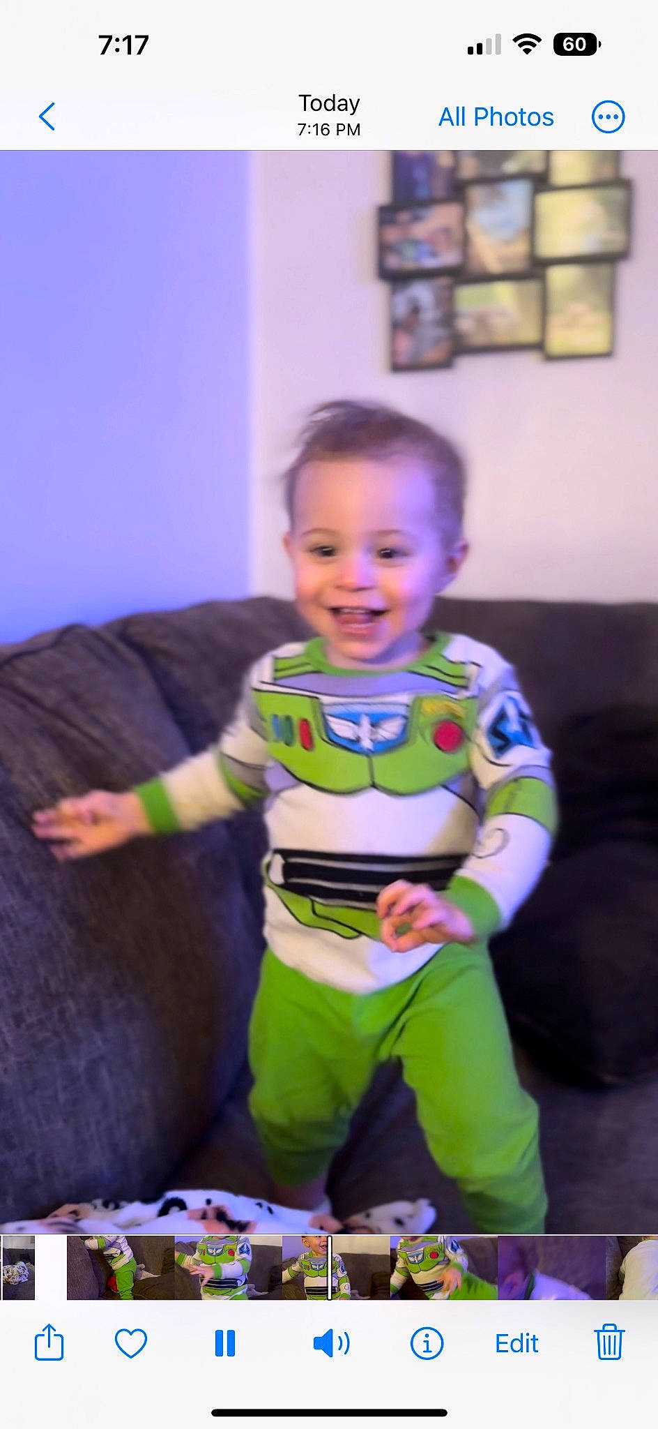 Kolten joined the competition — help win amazing prizes! baby, baby_toddler_clothing, blue, child, couch, electric_blue, facial_expression, flooring, fun, happy, joy, magenta, person, picture_frame, purple, room, shorts, sitting, sleeve, smile