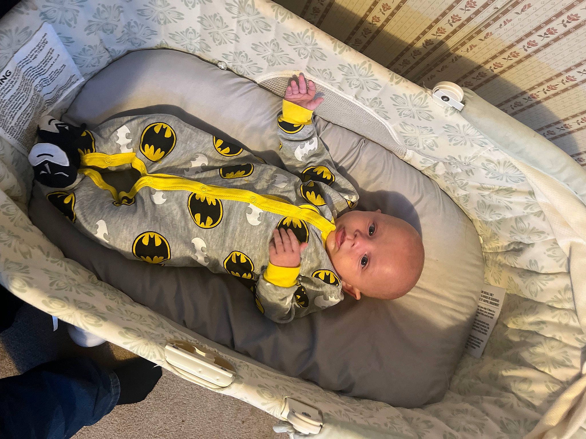 Samuel is registered to the contest to win money with this photo: baby, baby_carriage, baby_products, baby_safety, baby_toddler_clothing, child, comfort, person, personal_protective_equipment, sitting, sleep, toddler