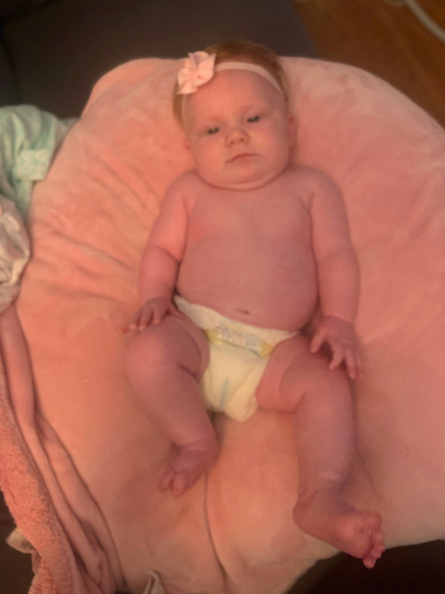 Evalyn is registered to the contest to win money with this photo: abdomen, baby, baby_products, baby_toddler_clothing, barefoot, cheek, chest, child, comfort, diaper, foot, hand, muscle, navel, nose, person, skin, stomach, toddler, toe