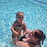 Amaria joined the competition — help win amazing prizes! child, adult, swimming_pool, water, sunlight, smile, playing, summer, outdoor, person, family, fun, toddler, holding, happy, woman, recreation, swimwear, leisure, poolside