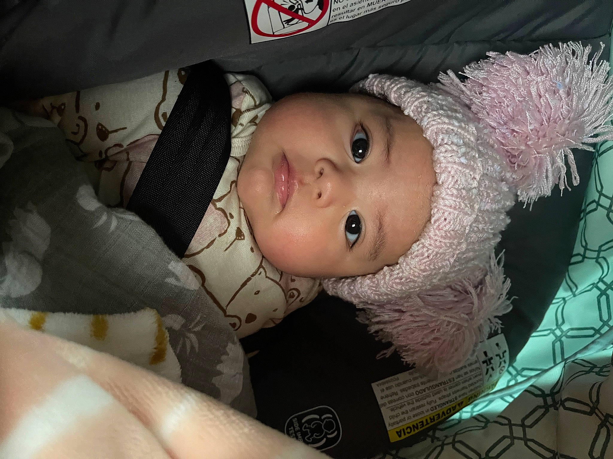 Kelly joined the competition — help win amazing prizes! baby, baby_toddler_clothing, cheek, child, doll, eye, eyebrow, eyelash, fur, headwear, iris, lip, nose, person, skin, toddler, toy, winter