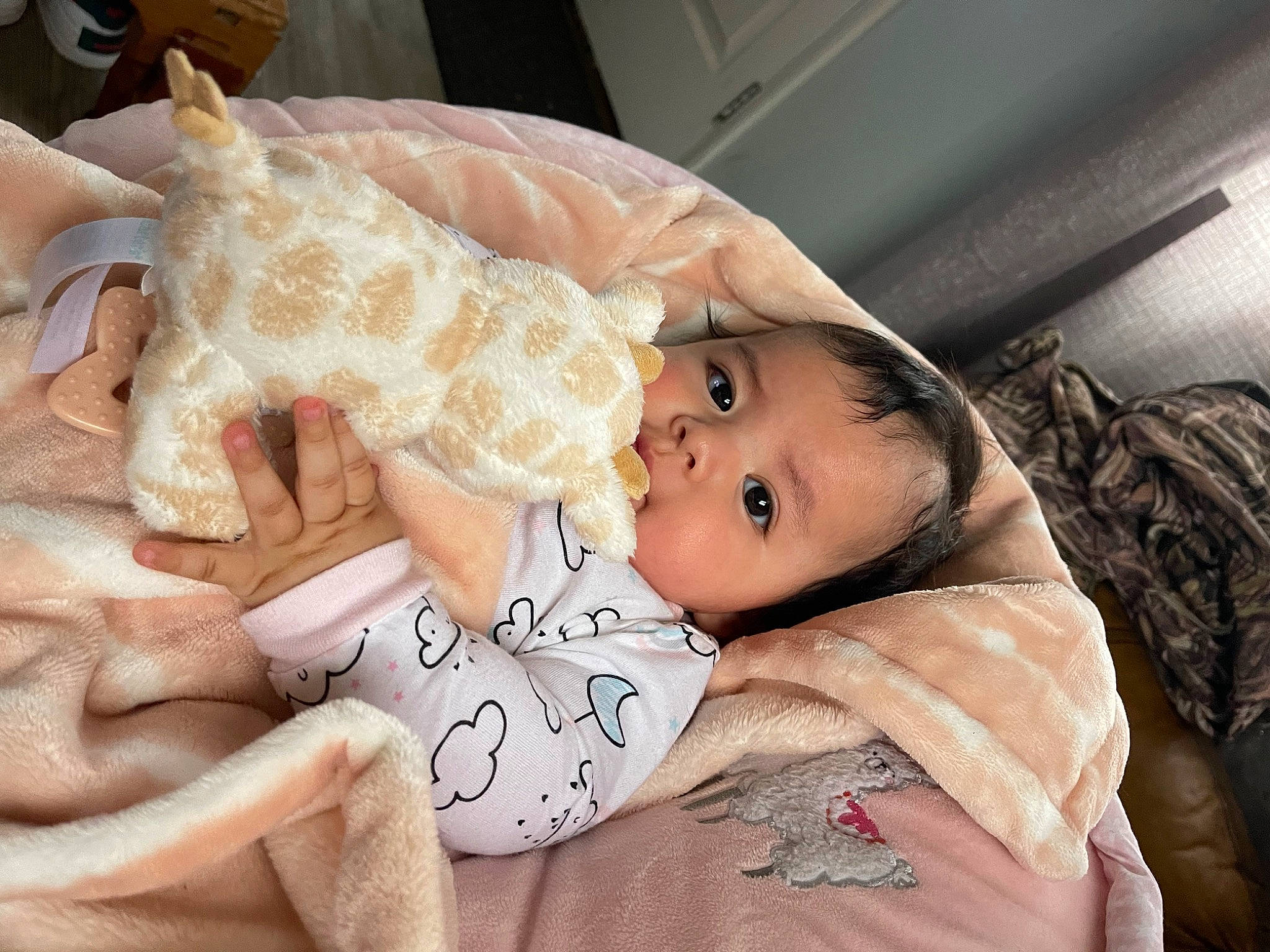 Kelly joined the competition — help win amazing prizes! baby, baby_toddler_clothing, cheek, child, comfort, eye, facial_expression, gesture, hat, head, human_body, lip, mammal, mouth, person, skin, textile, thumb, toddler, trunk