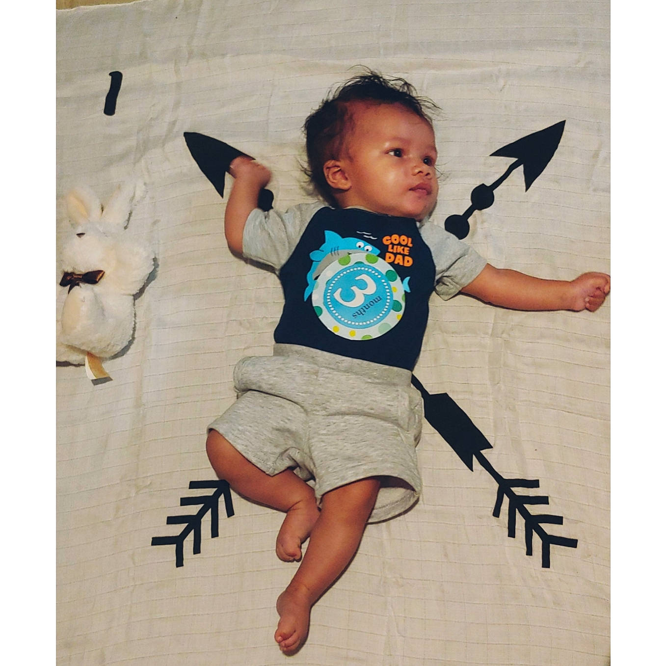 Paul joined the competition — help win amazing prizes! baby, baby_products, baby_toddler_clothing, child, font, gesture, happy, human, human_body, mammal, pattern, person, photo_caption, product, sleeve, stock_photography, t_shirt, textile, toddler, vertebrate