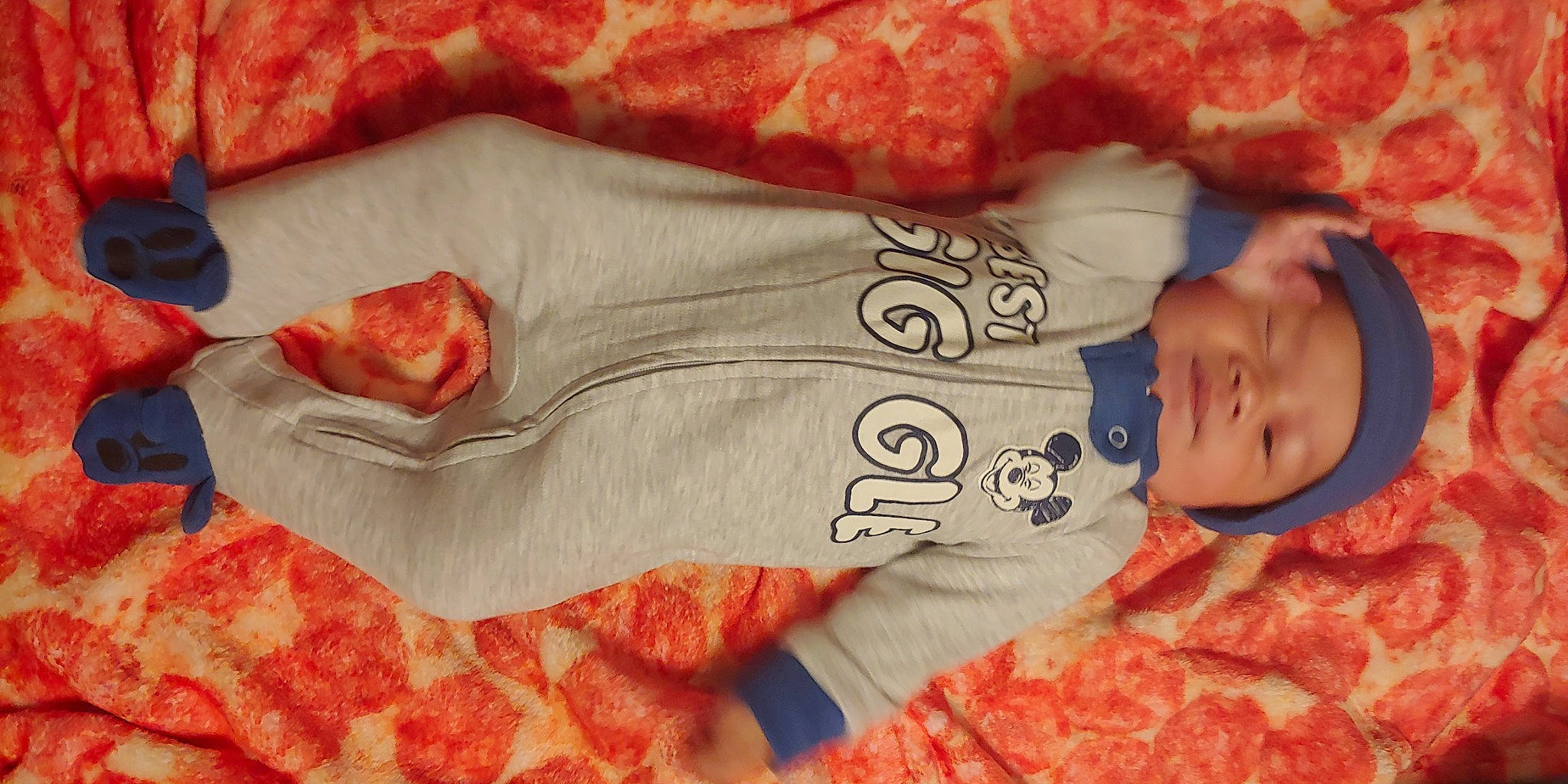 Paul joined the competition — help win amazing prizes! baby, baby_toddler_clothing, dress, finger, hand, headwear, human, linens, lip, mammal, muscle, orange, organ, person, pink, product, red, skin, sleeve, textile