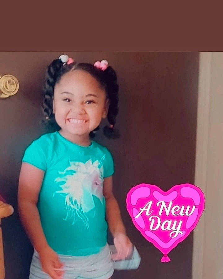 Quin'Nihjah joined the competition — help win amazing prizes! abdomen, baby_toddler_clothing, beauty, cool, facial_expression, fun, hair, happy, head, human_body, joy, magenta, person, pink, sleeve, smile, standing, t_shirt, textile, toddler