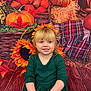 Rylee is registered to the contest to win money with this photo: autumn, basket, blonde_hair, child, cute, decor, fall, green_dress, happy, hay_bale, indoor, leaves, plaid_blanket, portrait, pumpkin, seasonal, sitting, smiling, sunflower, wood_floor