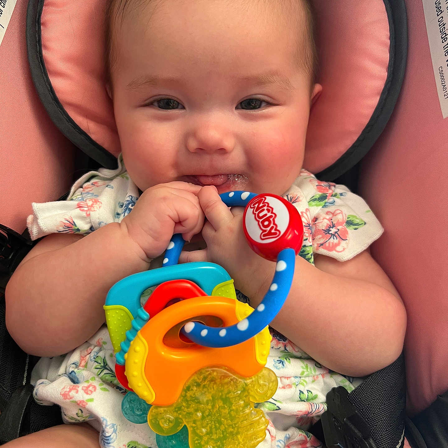 Georgia joined the competition — help win amazing prizes! baby, bodypart, clothing, couch, cushion, cutlery, face, finger, food, furniture, head, homedecor, newborn, person, photography, portrait, spoon, sweets, t_shirt, toy