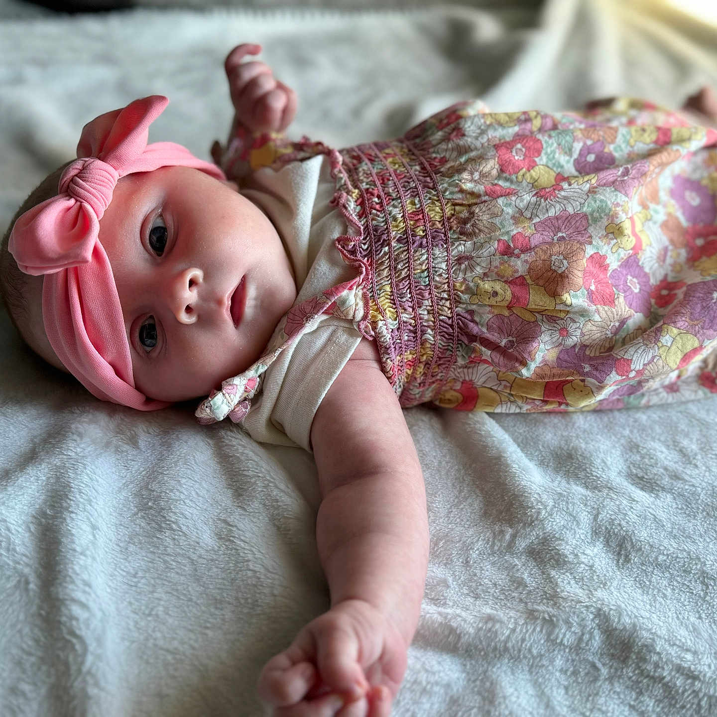 Magnolia joined the competition — help win amazing prizes! baby, bed, bodypart, bonnet, cap, clothing, doll, dress, face, finger, formalwear, furniture, hand, hat, head, newborn, person, photography, portrait, toy
