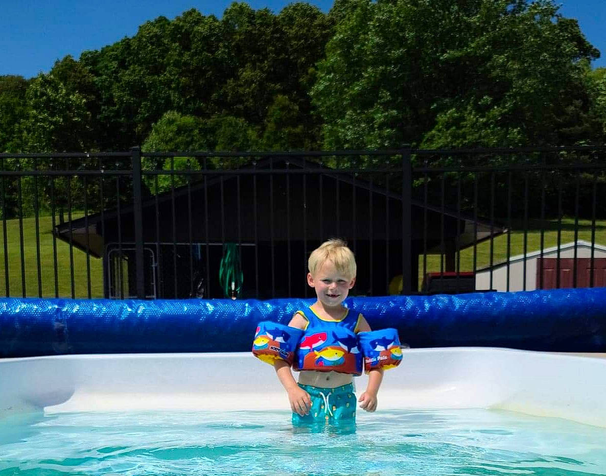 Levi is registered to the contest to win money with this photo: amusement_park, aqua, child, fun, games, inflatable, joy, leisure, leisure_centre, majorelle_blue, nonbuilding_structure, park, person, play, recreation, summer, swimming_pool, toddler, vacation, water