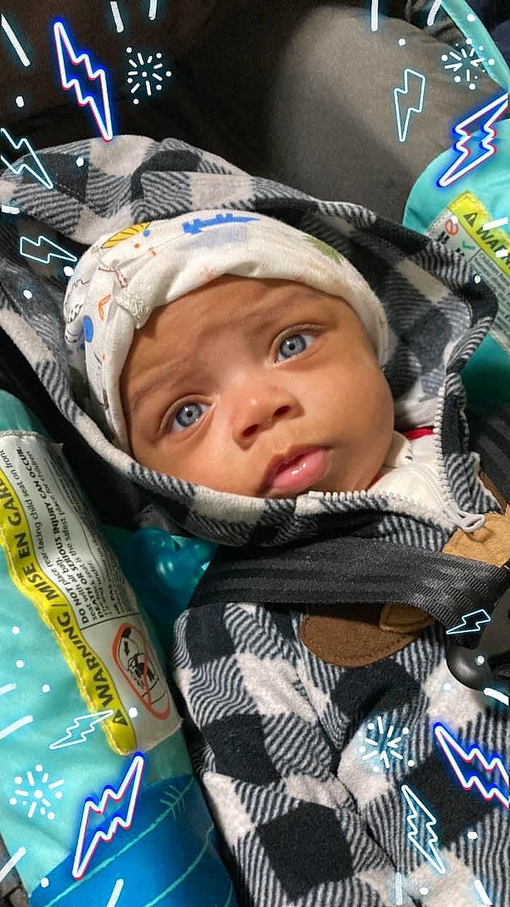 Kentrell joined the competition — help win amazing prizes! baby, baby_carriage, baby_products, baby_toddler_clothing, cap, cheek, child, eyelash, fun, happy, hat, headwear, helmet, logo, person, personal_protective_equipment, product, service, toddler