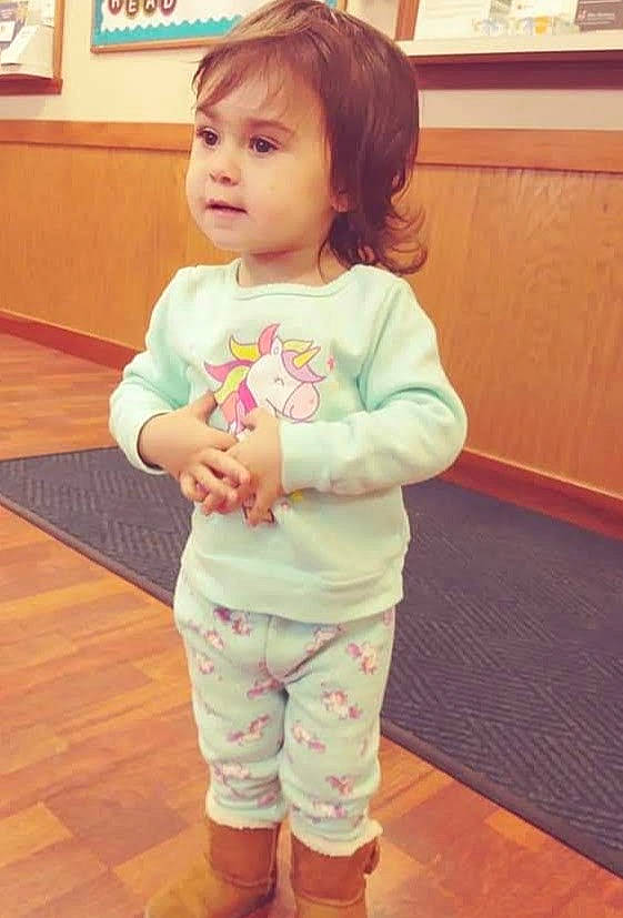 Addilynn joined the competition — help win amazing prizes! baby, baby_toddler_clothing, child, person, sleeve, standing, toddler