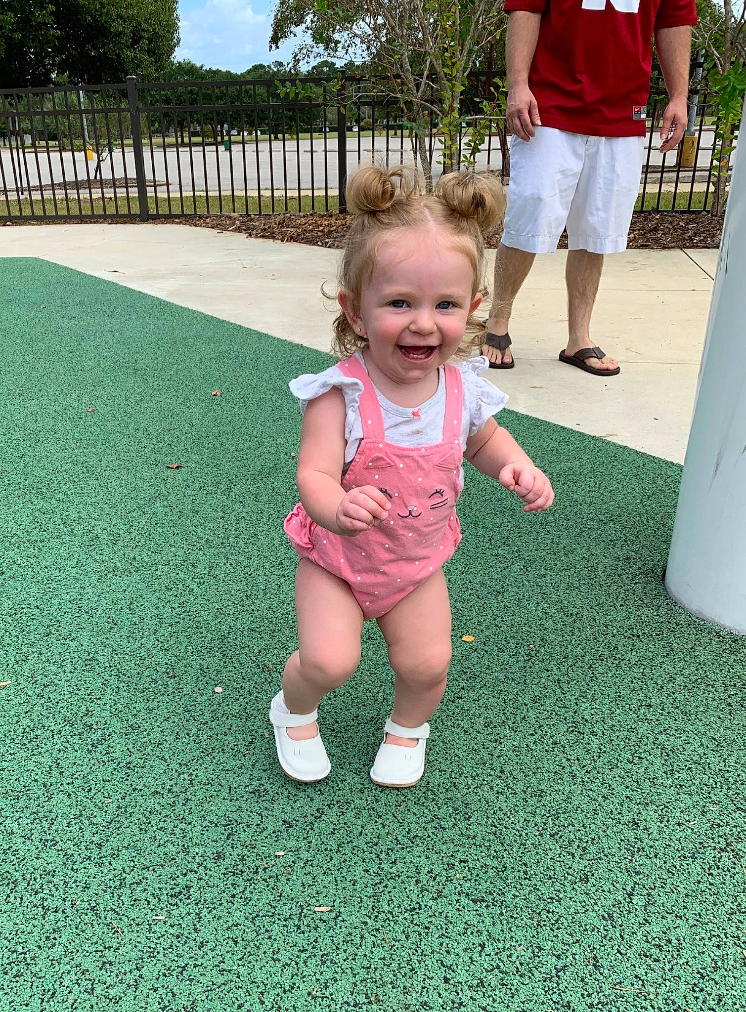 Madisyn joined the competition — help win amazing prizes! baby, child, flooring, fun, grass, green, joy, lawn, leg, leisure, person, plant, play, playground, public_space, recreation, summer, toddler, vacation, walking