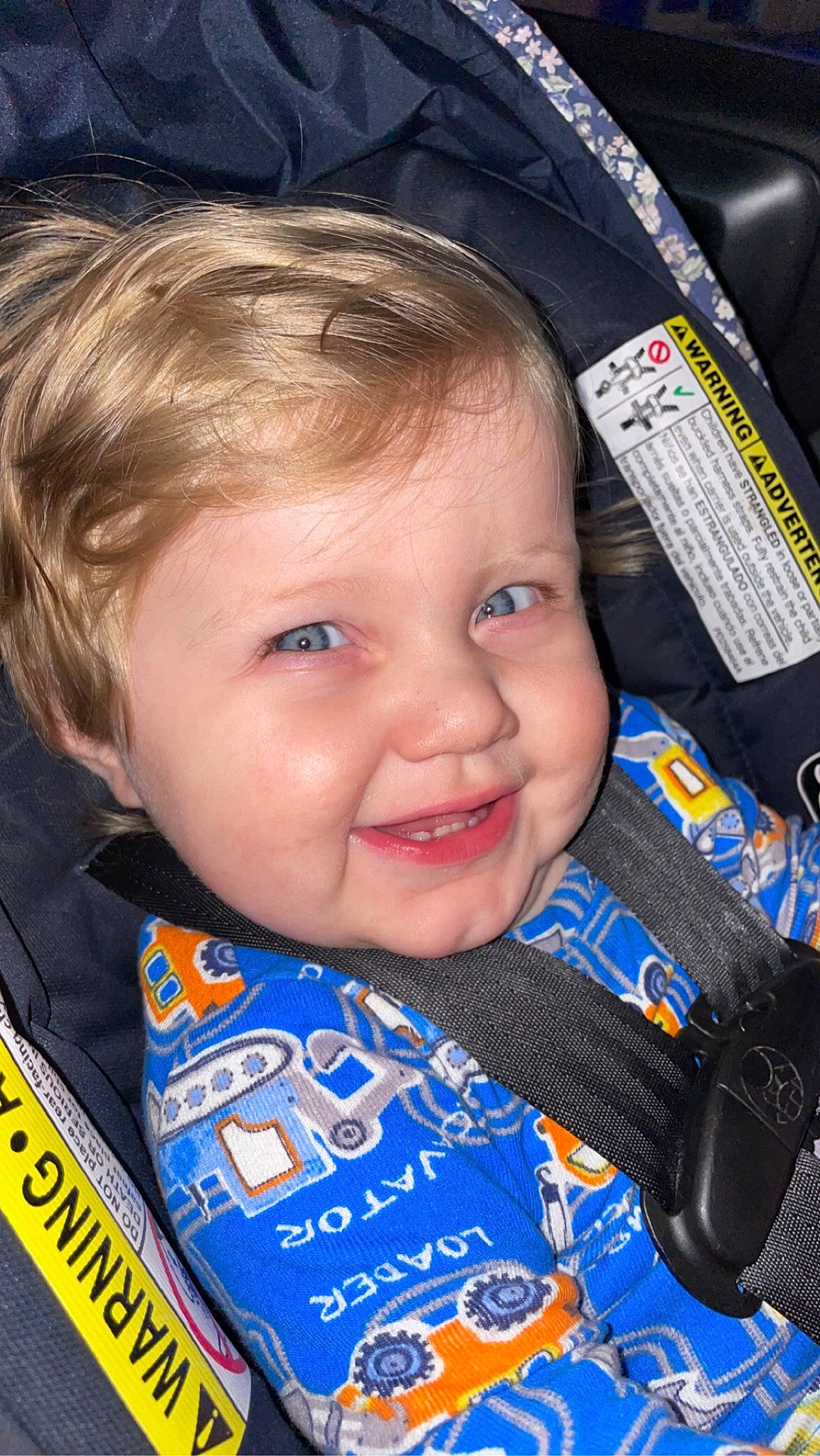 Lennox is registered to the contest to win money with this photo: baby, baby_products, baby_toddler_clothing, cheek, child, cool, electric_blue, eyebrow, eyelash, facial_expression, forehead, fun, hairstyle, happy, iris, joy, nose, person, skin, sleeve