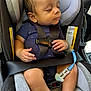 Kai is registered to the contest to win money with this photo: baby, car_seat, sleeping, child, infant, harness, pacifier, blue_clothing, seat_belt, car_interior, safety, cute, peaceful, close_up, young_child, resting, toddler, skin, hand, foot