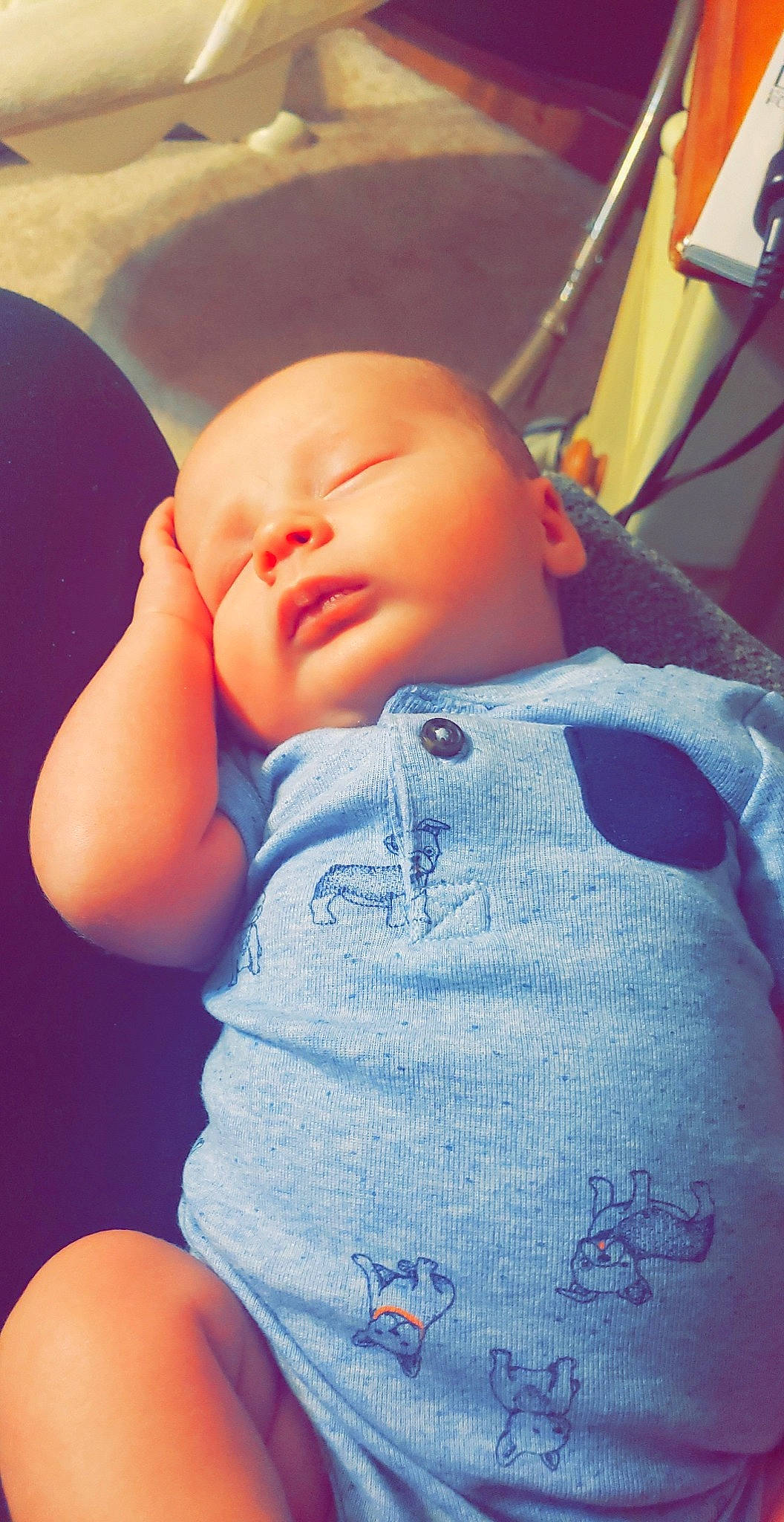 Aiden joined the competition — help win amazing prizes! abdomen, baby, birth, blue, cheek, child, eye, forehead, hand, lip, mouth, nose, person, pink, product, purple, skin, sleep, smile, textile