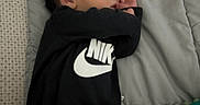 Davier joined the competition — help win amazing prizes! baby, sleeping, infant, bed, blanket, gray, black_clothing, nike, socks, curled_up, peaceful, nap, portrait, indoors, bedding, toy, soft, cozy, face, hands